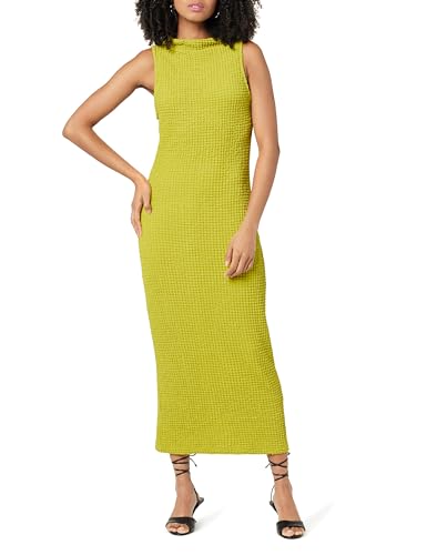 The Drop Women's Lena High Neck Textured Midi Dress