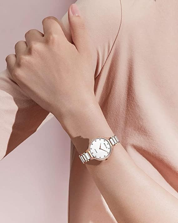 BINLUN Replacement Watch Band Stainless Steel Ceramic Watch Bracelet Polished Strap 12mm/14mm/16mm/18mm/20mm/22mm with Butterfly Buckle 6 Colors - Image 5