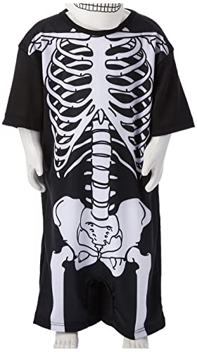 Fantasia Esqueleto Pop Infantil 910635-p Sulamericana Fantasias Preto/branco 3/4 Anos