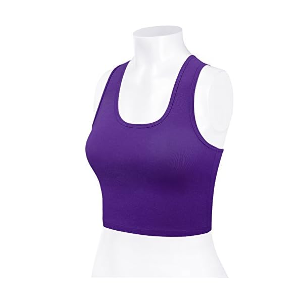 HATOPANTS-Womens-Cotton-Racerback-Basic-Crop-Tank-Tops Women Sleeveless Racerback Camisole Tank Crop Top Premium Cotton Shirts Purple S