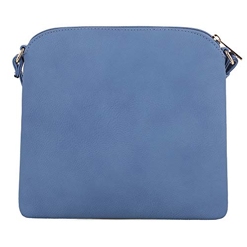 Image of SG SUGU Lightweight Medium Crossbody Bag Shoulder Bag with Tassel and Zipper Pocket