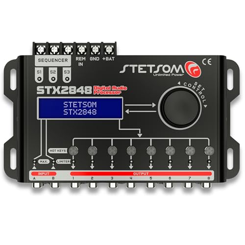 Stetsom STX 2848 DSP Crossover & Equalizer Procesador de señal