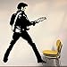 fancjj Adesivo in Vinile di Alta qualità Adesivo in Vinile di Grandi Dimensioni Elvis Presley Musica per Chitarra Decorazione per Parete in Vinile Decor 58X80cm