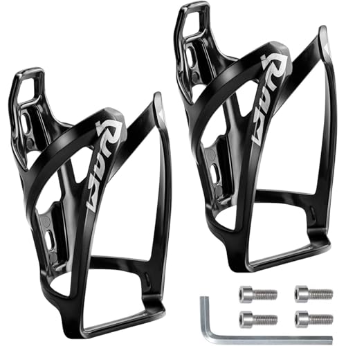 Rarapop Bike Water Bottle Cage Ultra-Light Bicycle Bottle Holder Universal Bike Cup Holder Rack for Bicycle Cycling MTB Road/Mountain Bikes 2 Pack