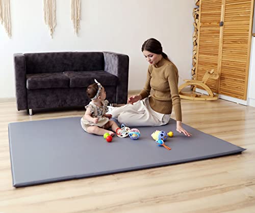 TODALE Waterproof Baby Play Mat Super Thick Baby Mat for Floor, Self-Inflating, Foldable Foam Playmat for TODALE Playpen - Toddlers, Infants, Babies, Nursery Care - Outdoor House Use (50