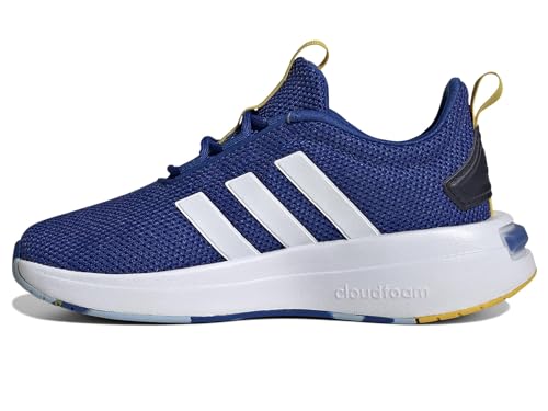 adidas Racer TR23 Sneaker, Team Royal Blue/White/Utility Yellow, 5.5 US Unisex Big Kid4