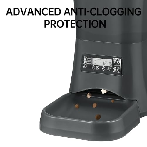 DOGNESS 9L Hundefutterautomat für große Hunde, Automatischer Hundefutterspender mit Timer, Extra groß, Programmierbarer automatischer Tierfutterspender, Portionskontrolle