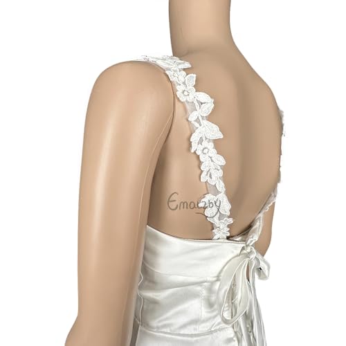 Amazon.com: Lace Wedding straps,wedding straps for dress,detachable ...