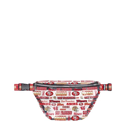 FOCO San Francisco 49ers NFL Repeat Retro Print Clear Fanny Pack