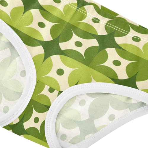 Girls' Underwear Abstract Geometry Green Toddle Brief Panties 23026524