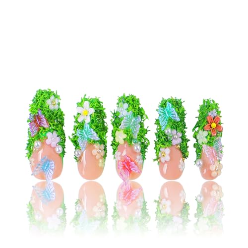 LOVFUL Press on Nails Fairy Tale Garden | Handmade with