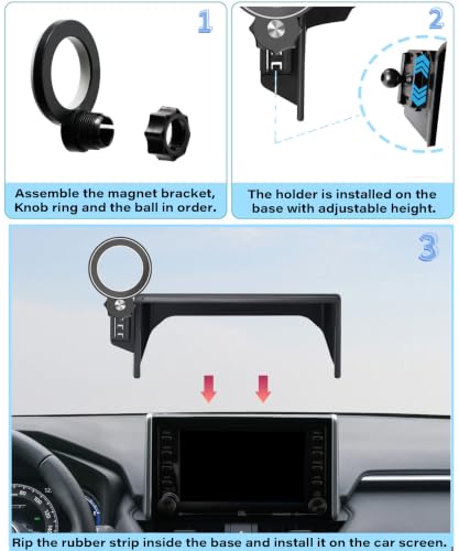 Image of Car Phone Holder for Toyota RAV4 2019-2025 7 inch & 8 inch Screen Accessories