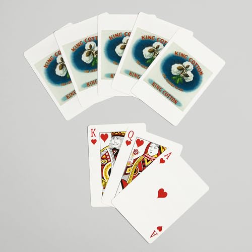 Baraja King Cotton de 52 cartas tamaño póker miniatura 7