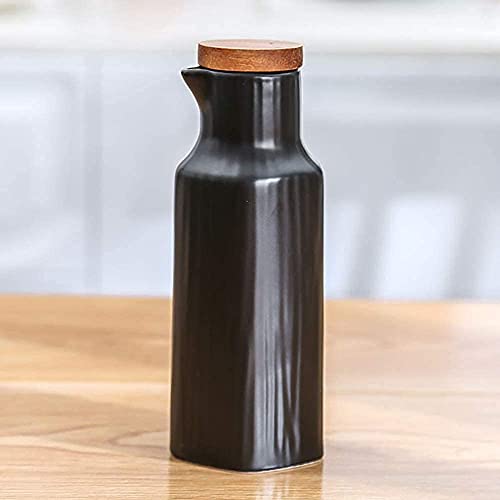 Windmilne Aceitera y vinagrera, Botella dispensadora de Aceite de cerámica, Botella dispensadora de Aceite de Oliva de sobremesa, aceitera de Salsa de Soja o vinagrera.