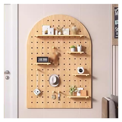 Panneau perforé en bois pour organiser un bureau ou un salon