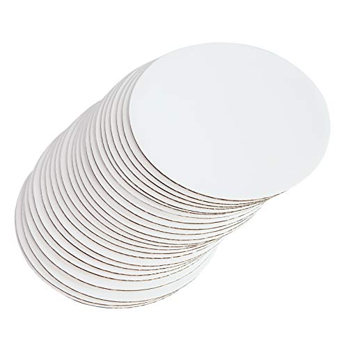 One More [30Pcs] 6" White Cakeboard Round,Disposable Cake Circle Base Boards Cake Plate Round Coated Circle Cakeboard Base 6Inch,Pack Of 30 #TOP7