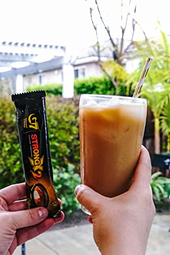Trung Nguyen — G7 Strong X2 3 In 1 Instant Coffee — Roasted Ground Coffee Blend W/Non-Dairy Creamer And Sugar — Strong And Bold — Instant Vietnamese Coffee (24 Single Serve Packets) #TOP2