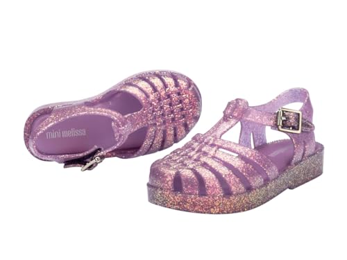 Image of mini melissa Possession Jelly Fisherman Sandal for Toddler and Kids | Iconic Fisherman Jelly Sandal for Toddlers & Girls, Adjustable Buckle, Waterproof, Bubblegum Scent, Play & Dress Shoes