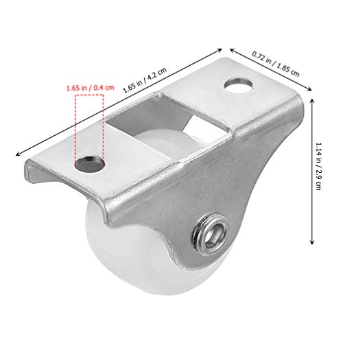 DOITOOL 24PCS Gaveta Gaveta Móveis Rodízio de Rodas de Ferro DIY Silencioso Rodízio Durável Swivel R