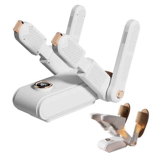 YANGUN Shoe Dryer, Boot Dryer, GloveDryer & Boot Warmer with Heat Blower, Folding Portable Adjustable Rack, Auto OFF Timer, Quick Drying for Shoes, Gloves, Socks, Ski Boots, Hats