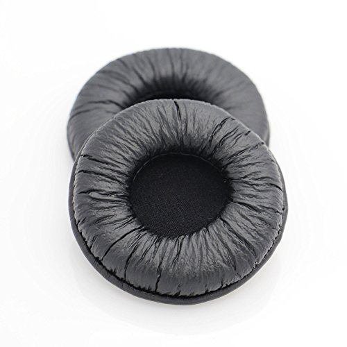 INF Black Leather Ear Pads for Sennheiser PX 100/PX 100-II/PX 200 Headphones, Soft Memory Foam Replacement Cushions - Image 3