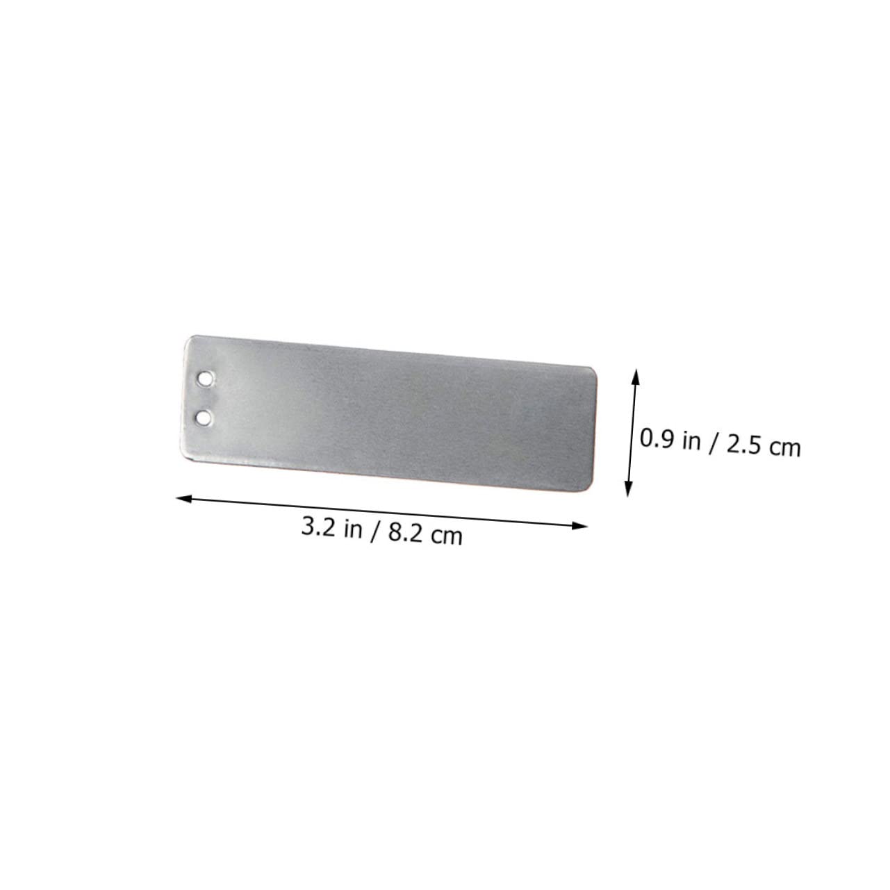 Sosoport 100 Stück Aluminium Pflanzenstecker Wetterfest Pflanzennamensschilder für Garten und Gewächshaus Einfach in Boden zu Stecken Silber