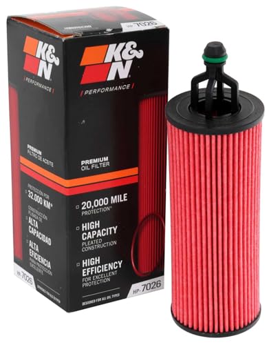 K&N Oil Filter: 20,000 Mile Engine Protection, High Capacity/High Efficiency: Compatible with Select CHRYSLER/DODGE/JEEP/RAM (See Product Description for Select Products), HP-7026