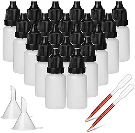 15 Stück 2ml Tropffläschchen - Bunte Mini-Glasflaschen Für ätherische Öle & DIY