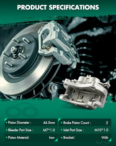 Image of SCITOO 19B7146 19B7147 Front Left & Right Disc Brake Calipers w /Bracket Fit For INFINITI For Q50 2014-2018,For Nissan For Rogue 2014-2018,For Nissan For X-Trail 2014-2015, Double Pistons