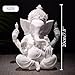 Yahu Lando Indian God Lord Ganesha Statue,Hindu Elephant Statue Ganpati Idol Buddha Sculptures,Hindu Gift,Home Temple Mandir Meditation Yoga Room Decor 7.87