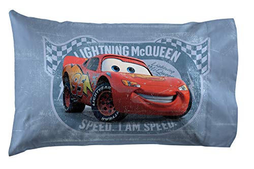 Image of Jay Franco Disney /Pixar Cars Tune Up Blue /Gray 5 Piece Twin Bed in A Bag with Lightning McQueen & Mater in Radiator Springs (Official Disney /Pixar Product)