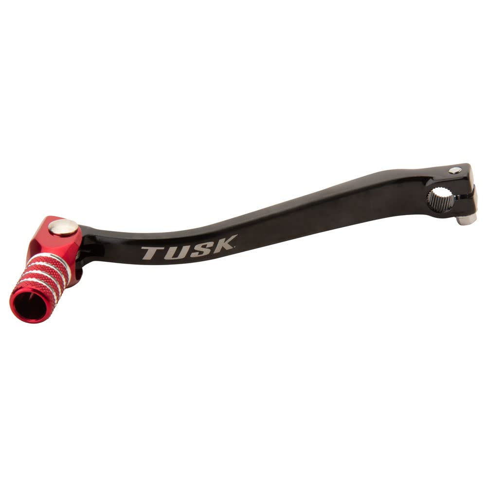 TUSK Folding Shift Lever Black/Red Tip Compatible with Honda XR650L 1993-2009, 2012-2025