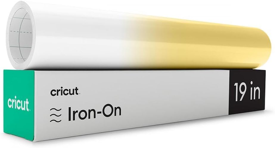 Cricut UV-Activated Colour Changing Iron On | White <-> Blue | 30.5cm x 48cm (12" x 19") | Heat Transfer Vinyl Roll (HTV) | for All Cricut Cutting Machines