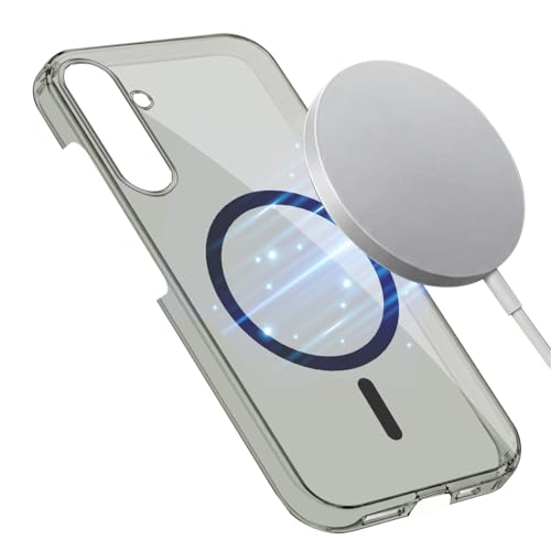 Image of Jkobi Lifetime Anti-Yellow MagSafe Compatible Clear Back Cover Case for Samsung Galaxy A16 5G (Sleek Hard Crystal | Shockproof and Camera Protection)