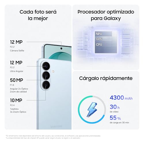 Miniatura 6 de Samsung Galaxy S26, 256GB, Teléfono Móvil con Galaxy AI, Cámara 50MP, 12GB RAM, Batería 4300mAh, Garantía del Fabricante 3 Años + 1 Año Extra, Color Violeta Cobalto (Versión Española)