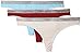 Produktbild Calvin Klein Damen Thong 3PK Tanga 3er Pack, Violett (RASP JAM/WHIM/VENETIAN BLUE RJV), 38 (Herstellergröße:M)