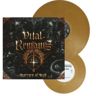 Photo de VITAL REMAINS, Horrors of hell GOLD VINYL - LP + 7" EP