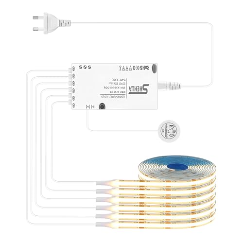 PORFOYO Lámpara LEDZ Para Debajo,6 Rodillos 1M COB Tiras Led,Kit De Barra De Luz...