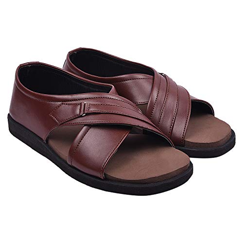 Image of DR PLUS Men's Healthcare, Diabetic and Orthopedic Light Weight MCR /MCP Footwear /Sandals /Slipper /Chappal