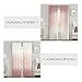 Vision Home Pink Ombre Semi Sheer Window Curtains Linen Textured Gradient Light Filtering Curtains 95 inch Two Tones Rod Pocket Drapes for Living Room Bedroom Cream White to Blush 50