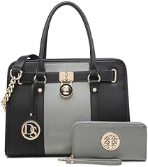 Pewter and Black With Matching Wallet