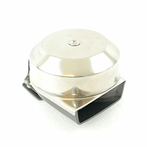 MiDMarine Electric Marine Grade Boat Horn, Stainless Steel, 12V, 105dB
