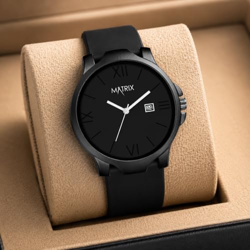 Matrix Dark Edition Black Dial Silicone Strap Watch - Image 3