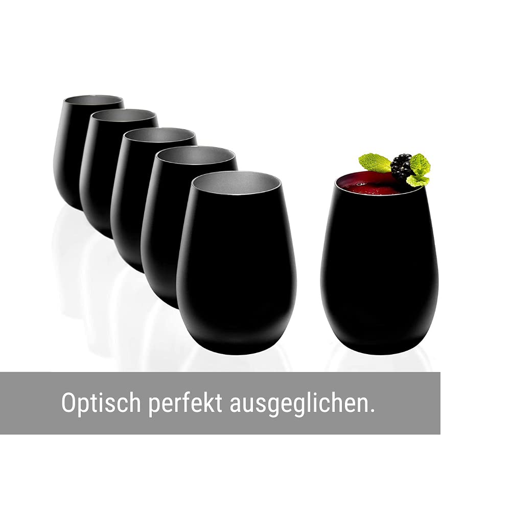 Stölzle Lausitz Bicchieri da Acqua Elements Metallic Set da 6, 465 ml – Bicchieri Versatili per Acqua, Succo & Cocktail – Bicchieri da Bere in Cristallo di Alta Qualità – Lavabili in Lavastoviglie