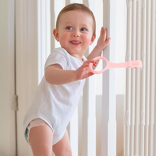 Image of 3 Pairs Children's Bed Pull Ring Walking Assistant Stand up Rings Hanging Ring Crib Playpen Accessories Baby Toy Baby Boy Crib Baby Bed Hand Rings Pp Toddler Vertical