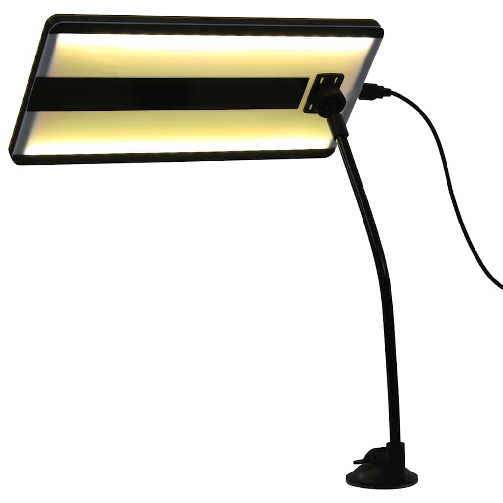 Tabliczka LED z elastycznym ramieniem i przyssawką do usuwania wgnieceń lakieru, 32 x 15 cm, lampa mocująca, złącze USB, nadaje się do samochodu, SUV, ciężarówki, warsztatu i majsterkowiczów