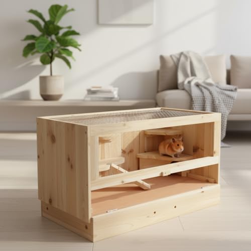 Mucola Hamsterkäfig 60x35x30cm Nagerheim Mäusekäfig Rattenkäfig...