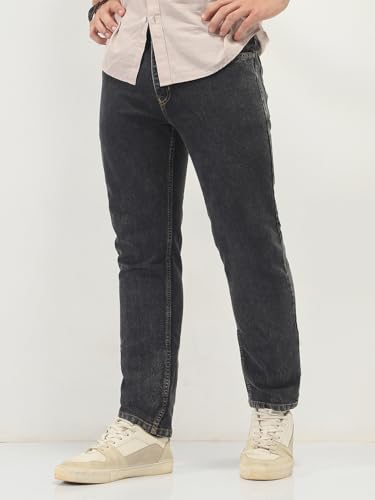 Image of Urbano Fashion Men's Slim Fit Washed Denim Jeans Stretchable