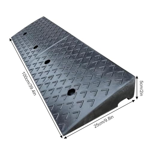 Rampa para bordillo SOYDAN, rampa portátil resistente para entrada de garaje, muelle de carga y acera, capacidad de carga de 6600 lb (2 toneladas), para automóvil, scooter y motocicleta miniatura 2