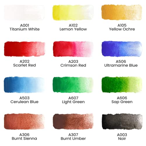 Image of Artright 2-in-1 Painting & Sketching Art Set - All-in-One Creative Kit with Canvas, Brushes, Artist Paints, Blending Stumps & Mixed Media Paper - Perfect for Beginners & Hobbyists